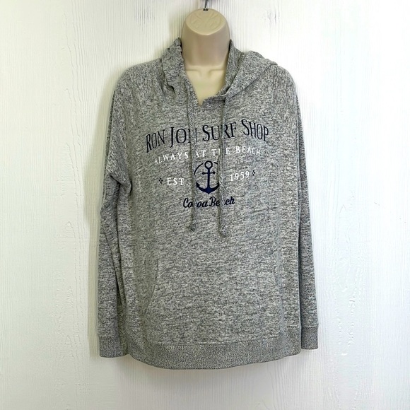 Ron Jon - Always At The Beach Cocoa Beach Long Sleeve Lightweight Hoodie  Small - Picture 1 of 12